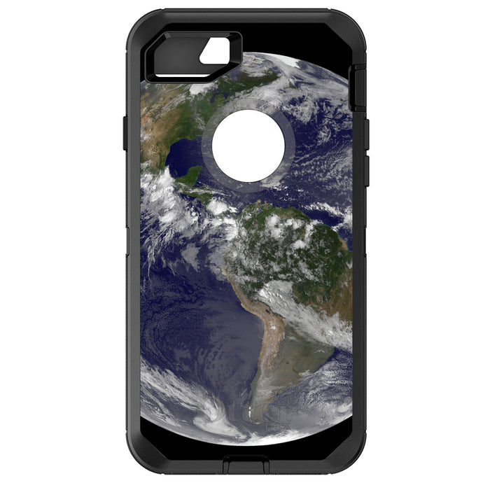 DistinctInk™ OtterBox Defender Series Case for Apple iPhone / Samsung Galaxy / Google Pixel - Earth Space Western Hemisphere