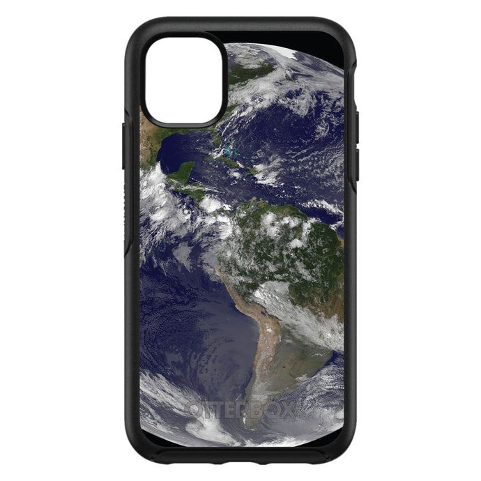 DistinctInk™ OtterBox Symmetry Series Case for Apple iPhone / Samsung Galaxy / Google Pixel - Earth Space Western Hemisphere