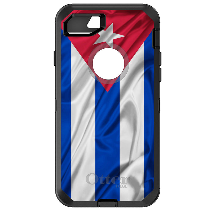 DistinctInk™ OtterBox Defender Series Case for Apple iPhone / Samsung Galaxy / Google Pixel - Red White Blue Cuban Flag Cuba