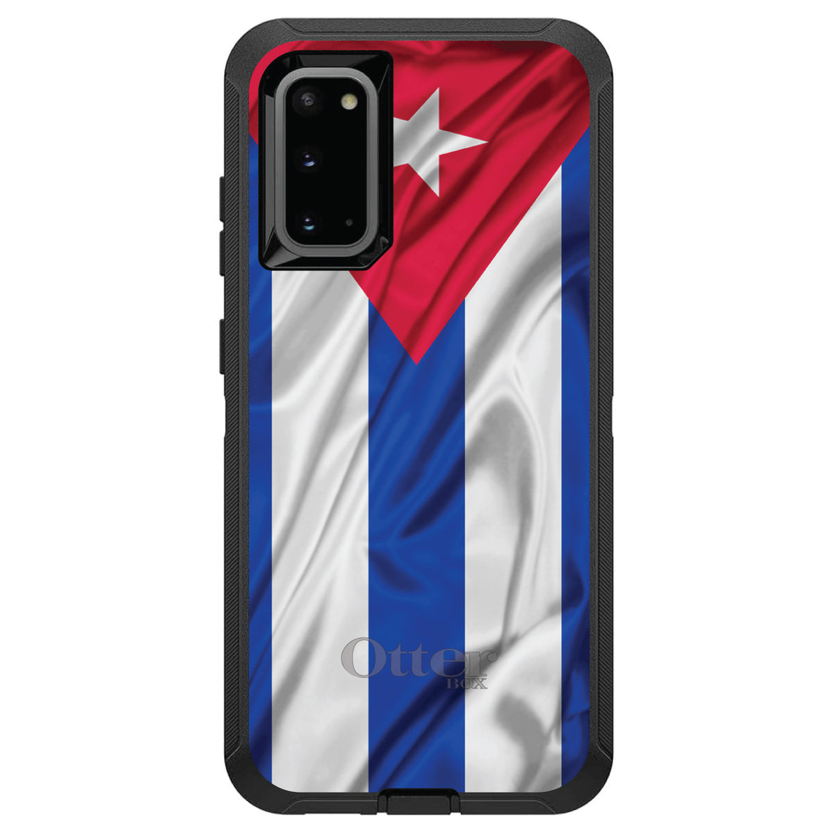 Red White Blue Cuban Flag Cuba OtterBox Defender Case for iPhone & Galaxy, view 5