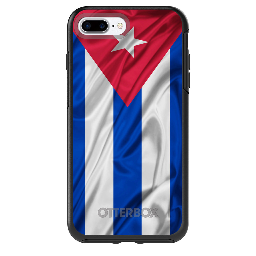 Red White Blue Cuban Flag Cuba OtterBox Symmetry Case for iPhone & Galaxy, view 2