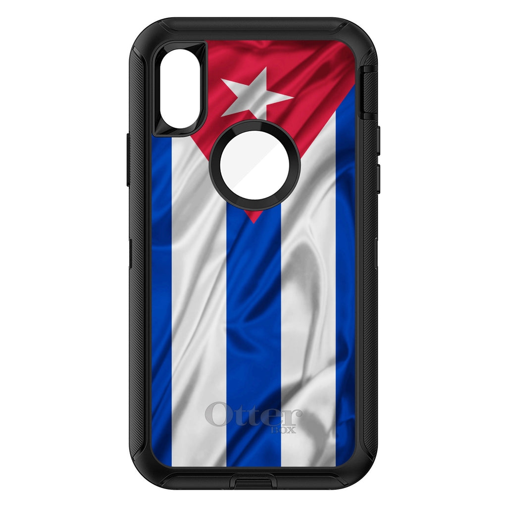 Red White Blue Cuban Flag Cuba OtterBox Defender Case for iPhone & Galaxy, view 3