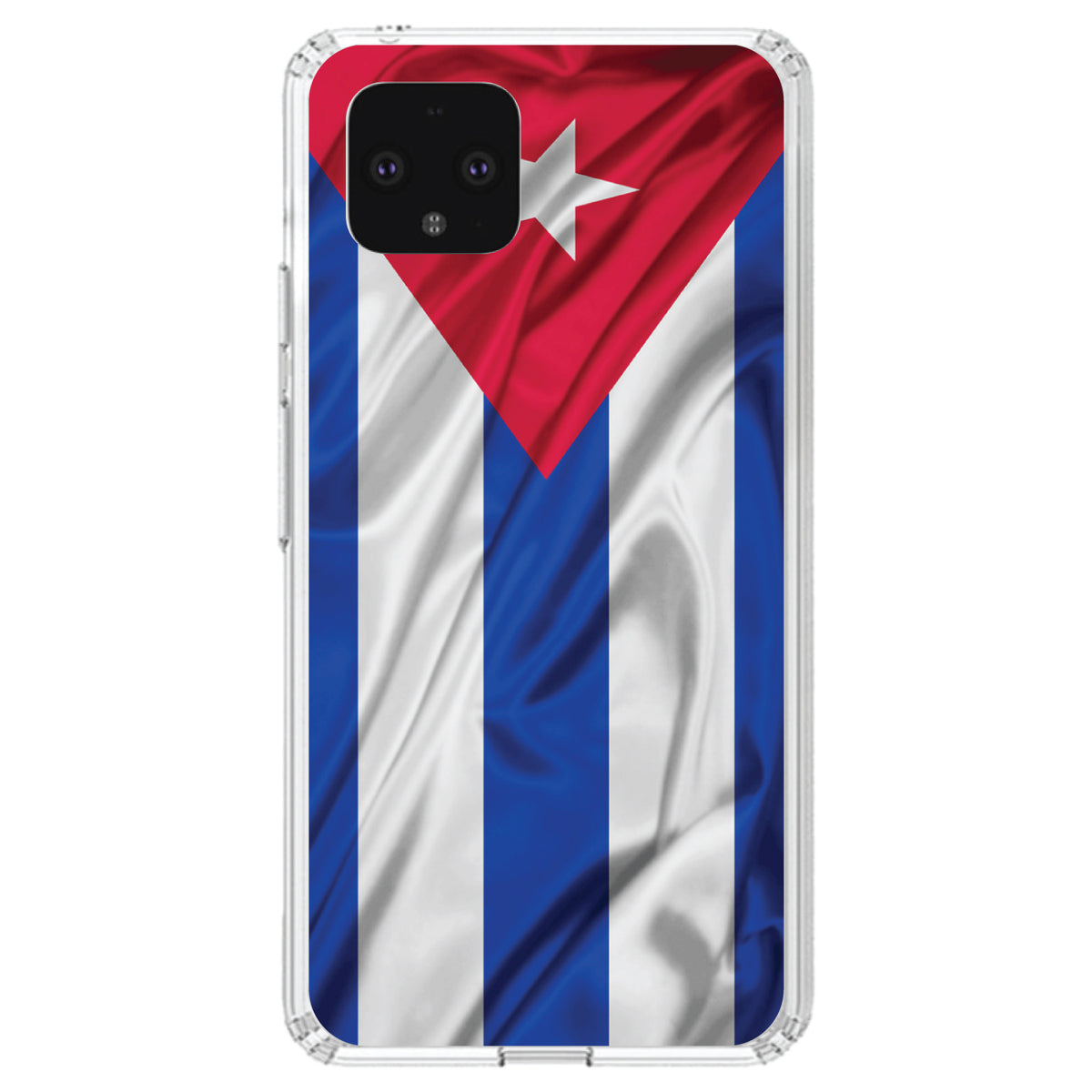 Red White Blue Cuban Flag Cuba Clear Shockproof iPhone Case, view 24
