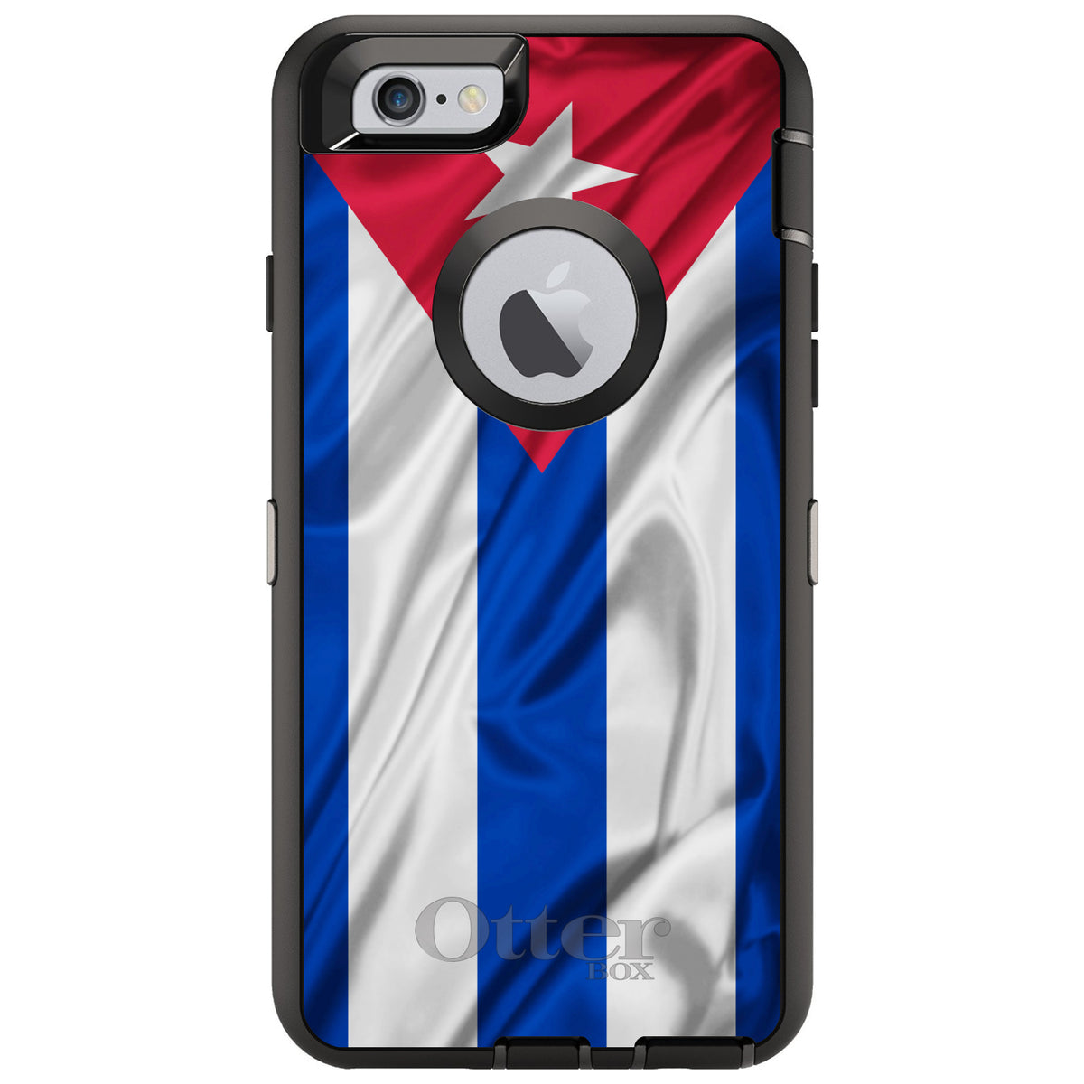 Red White Blue Cuban Flag Cuba OtterBox Defender Case for iPhone & Galaxy, view 4