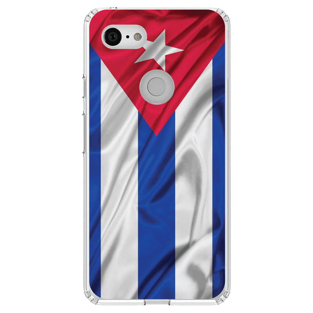 Red White Blue Cuban Flag Cuba Clear Shockproof iPhone Case, view 21