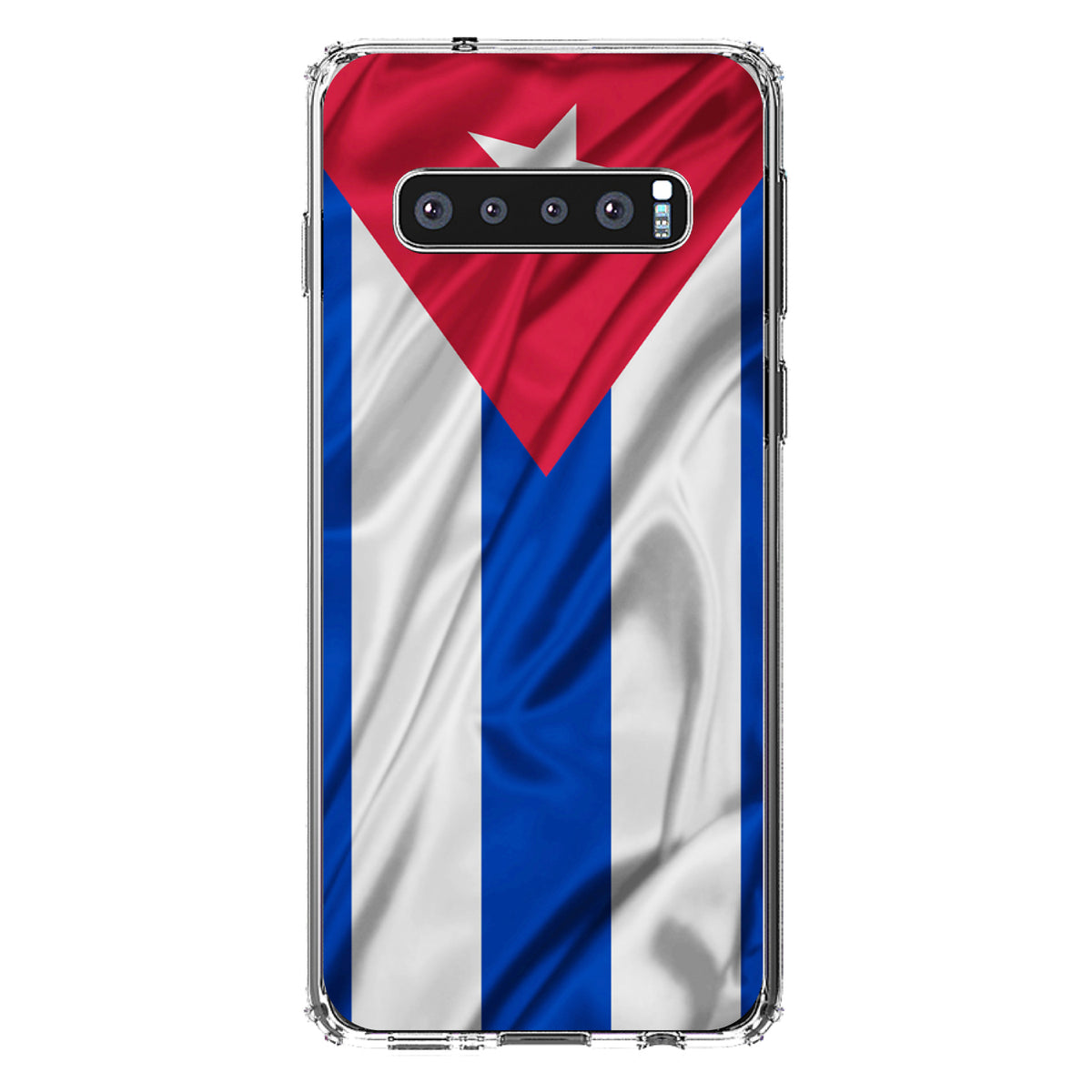 Red White Blue Cuban Flag Cuba Clear Shockproof iPhone Case, view 16