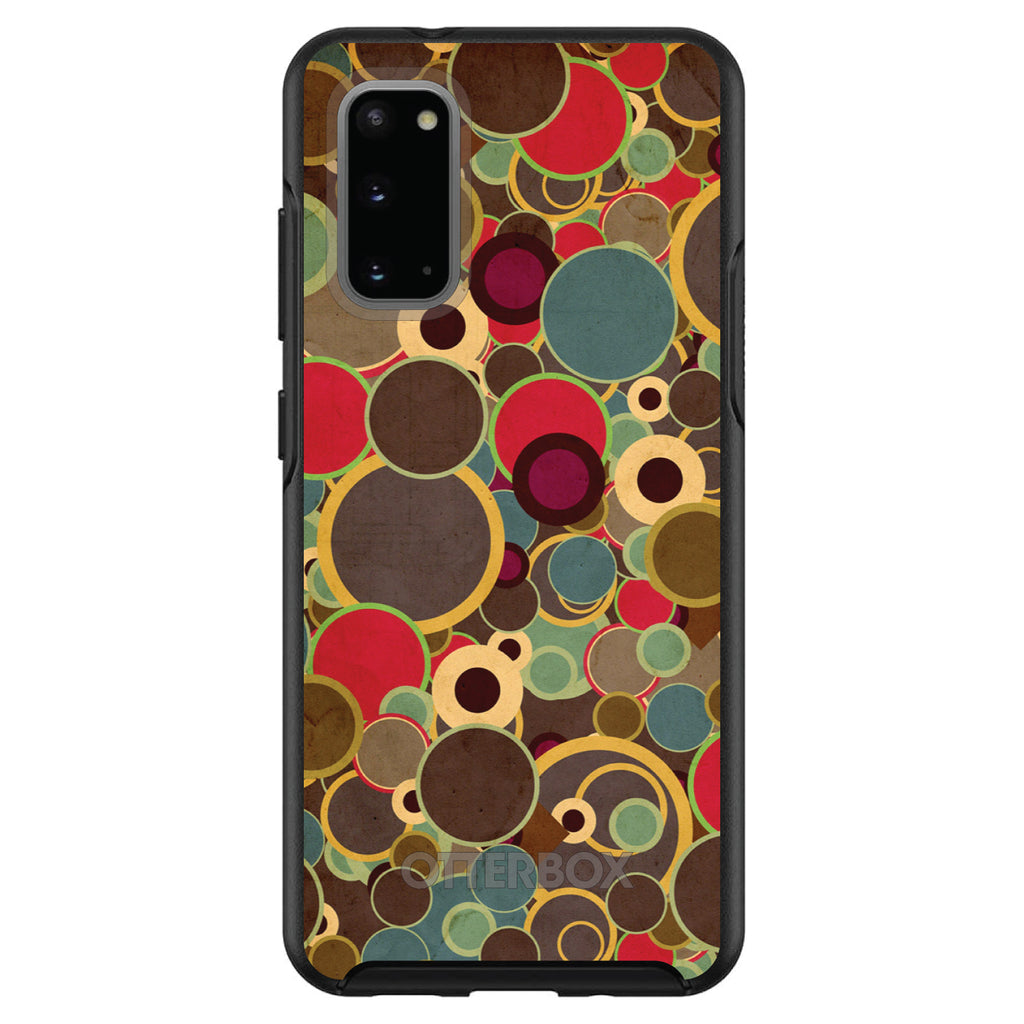 Brown Red Yellow Circles OtterBox Symmetry Case for iPhone & Galaxy, view 5
