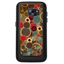 DistinctInk™ OtterBox Commuter Series Case for Apple iPhone or Samsung Galaxy - Brown Red Yellow Circles