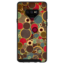 DistinctInk™ OtterBox Symmetry Series Case for Apple iPhone / Samsung Galaxy / Google Pixel - Brown Red Yellow Circles