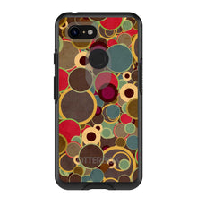 DistinctInk™ OtterBox Symmetry Series Case for Apple iPhone / Samsung Galaxy / Google Pixel - Brown Red Yellow Circles