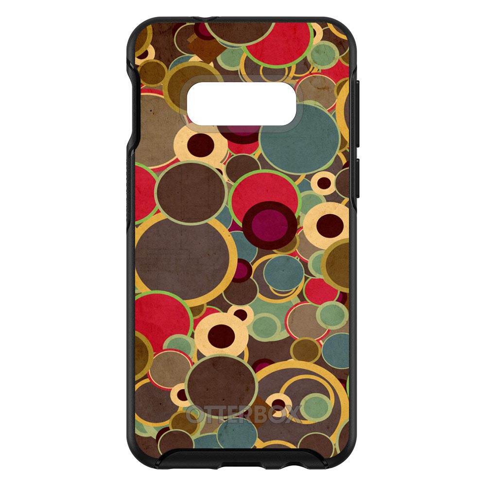Brown Red Yellow Circles OtterBox Symmetry Case for iPhone & Galaxy, view 7