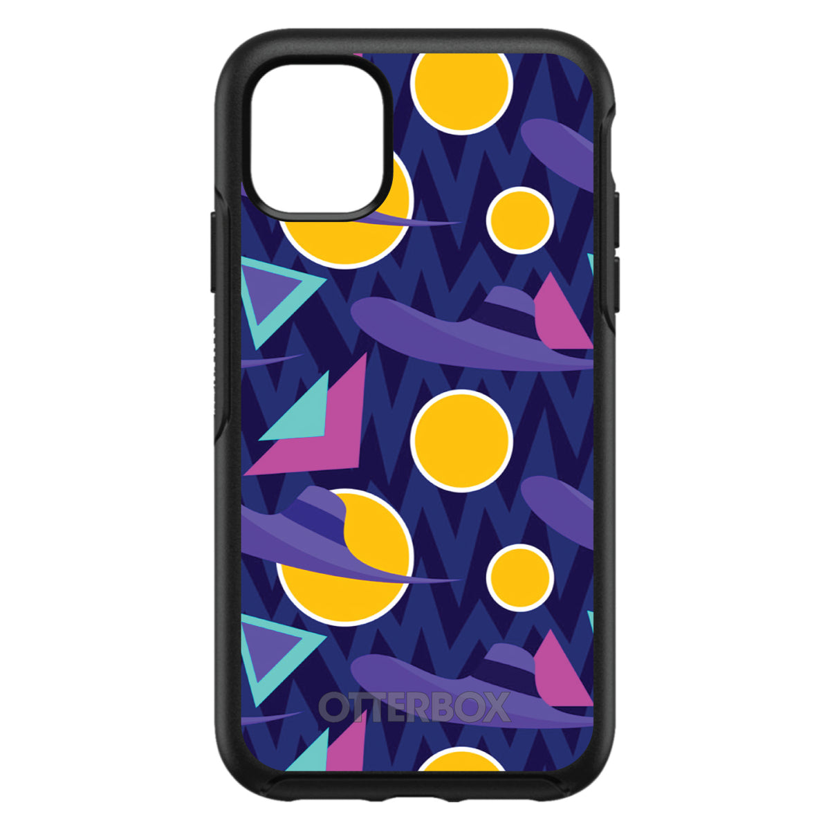 Pink Purple Yellow 90s Pattern OtterBox Symmetry Case for iPhone & Galaxy, view 3