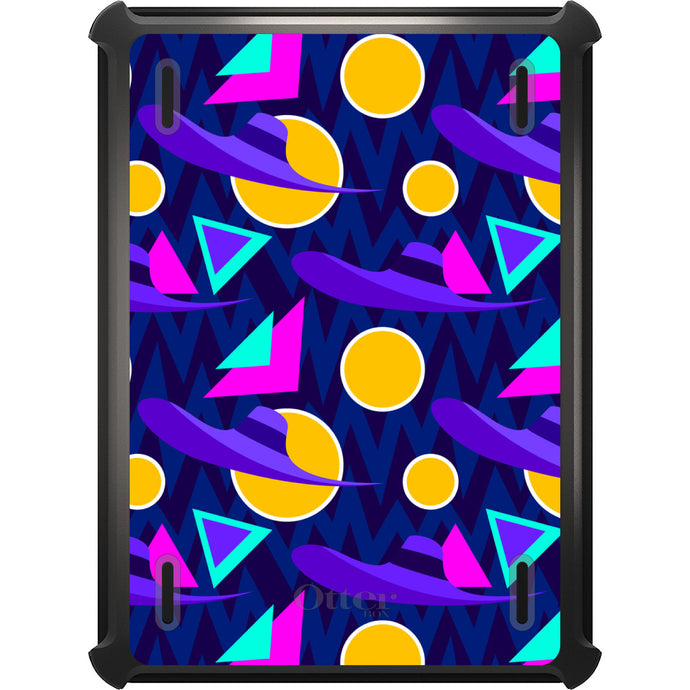 DistinctInk™ OtterBox Defender Series Case for Apple iPad / iPad Pro / iPad Air / iPad Mini - Pink Purple Yellow 90s Pattern