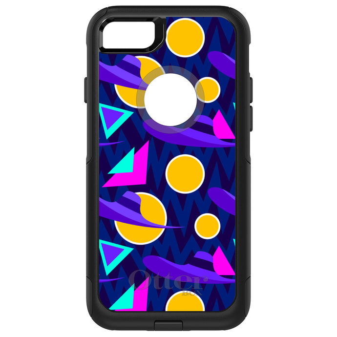 DistinctInk OtterBox Commuter Series Case for Apple iPhone or Samsung Galaxy - Pink Purple Yellow 90s Pattern
