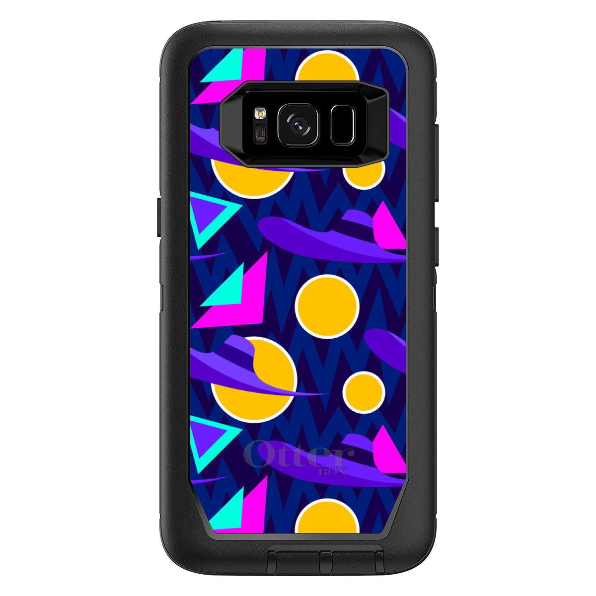 Pink Purple Yellow 90s Pattern OtterBox Defender Case for iPhone & Galaxy, view 12