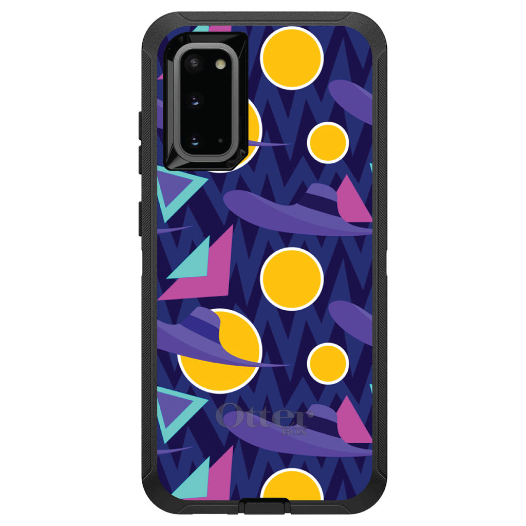 Pink Purple Yellow 90s Pattern OtterBox Defender Case for iPhone & Galaxy, view 8