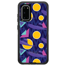 DistinctInk™ OtterBox Defender Series Case for Apple iPhone / Samsung Galaxy / Google Pixel - Pink Purple Yellow 90s Pattern
