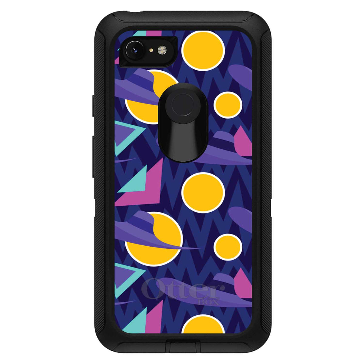 Pink Purple Yellow 90s Pattern OtterBox Defender Case for iPhone & Galaxy, view 18