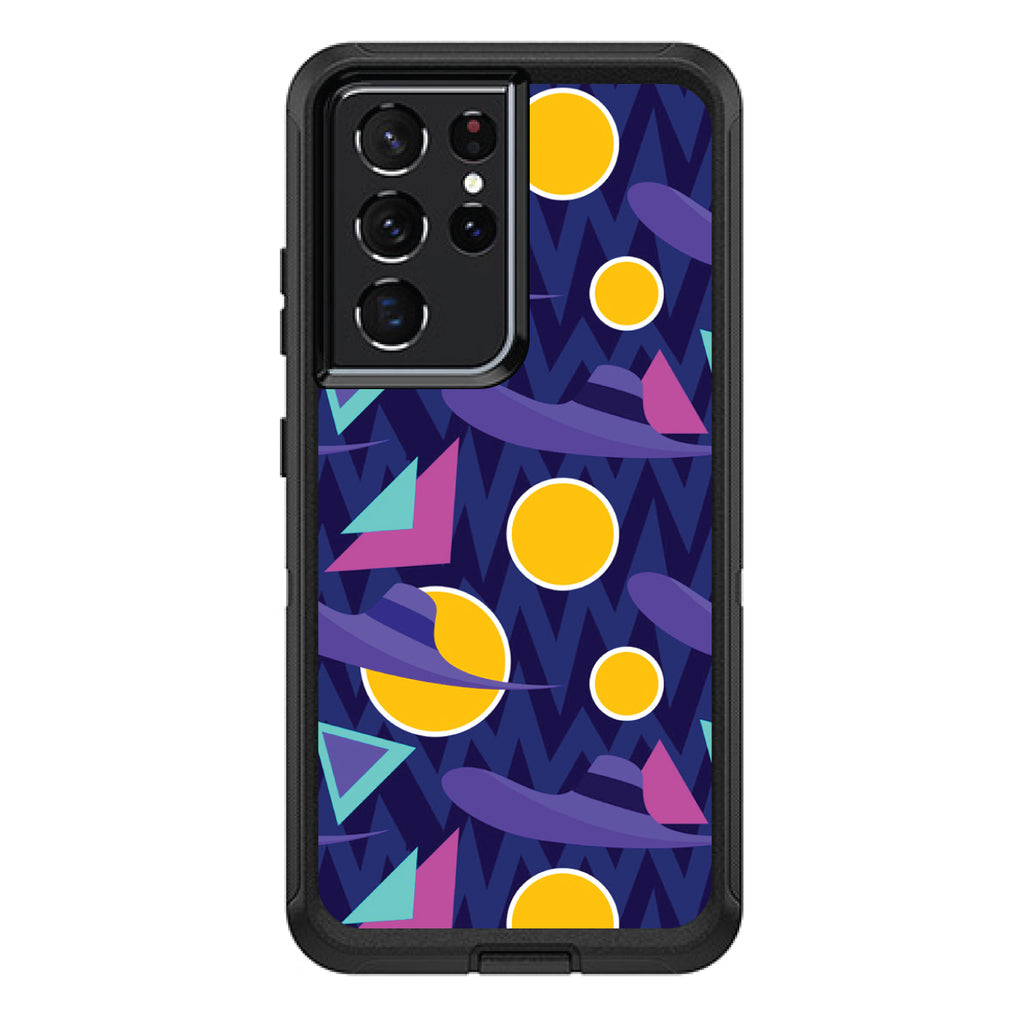 Pink Purple Yellow 90s Pattern OtterBox Defender Case for iPhone & Galaxy, view 7