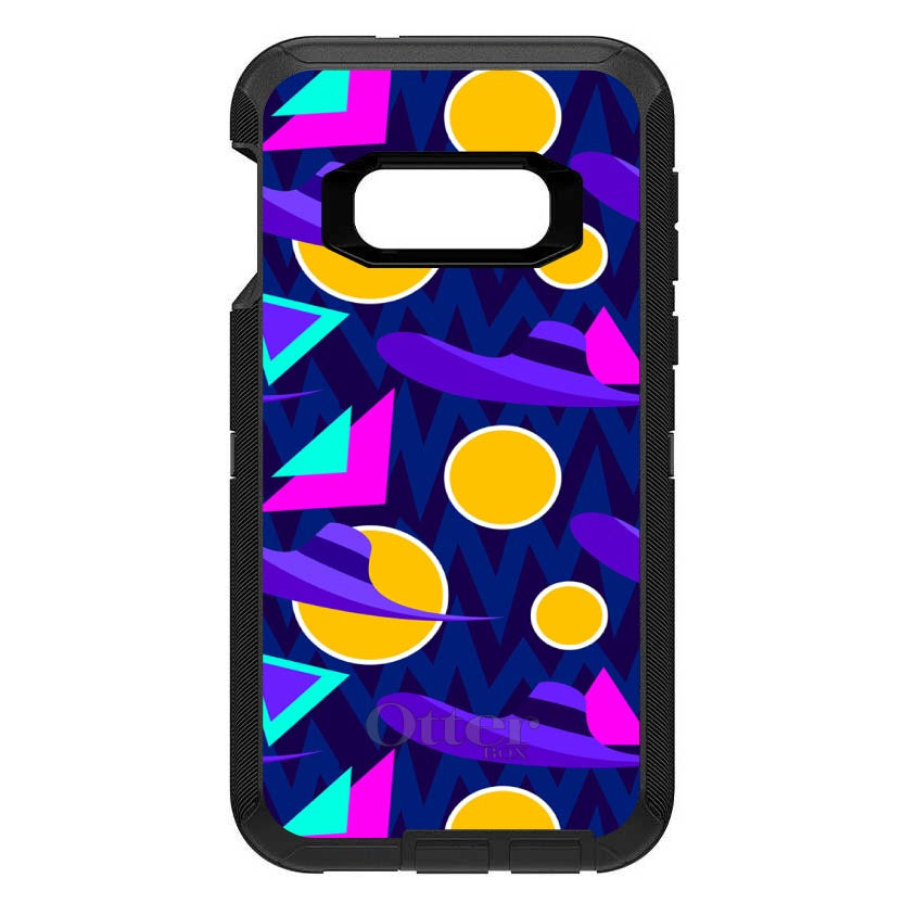 Pink Purple Yellow 90s Pattern OtterBox Defender Case for iPhone & Galaxy, view 10