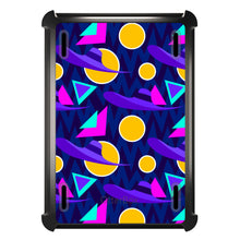 DistinctInk™ OtterBox Defender Series Case for Apple iPad / iPad Pro / iPad Air / iPad Mini - Pink Purple Yellow 90s Pattern