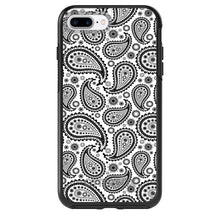 DistinctInk™ OtterBox Symmetry Series Case for Apple iPhone / Samsung Galaxy / Google Pixel - Black & White Paisley
