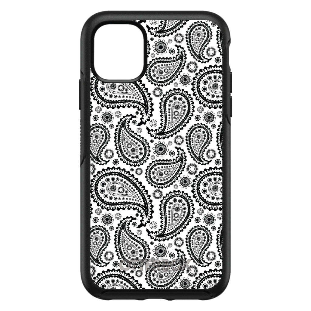 Black & White Paisley OtterBox Symmetry Case for iPhone & Galaxy