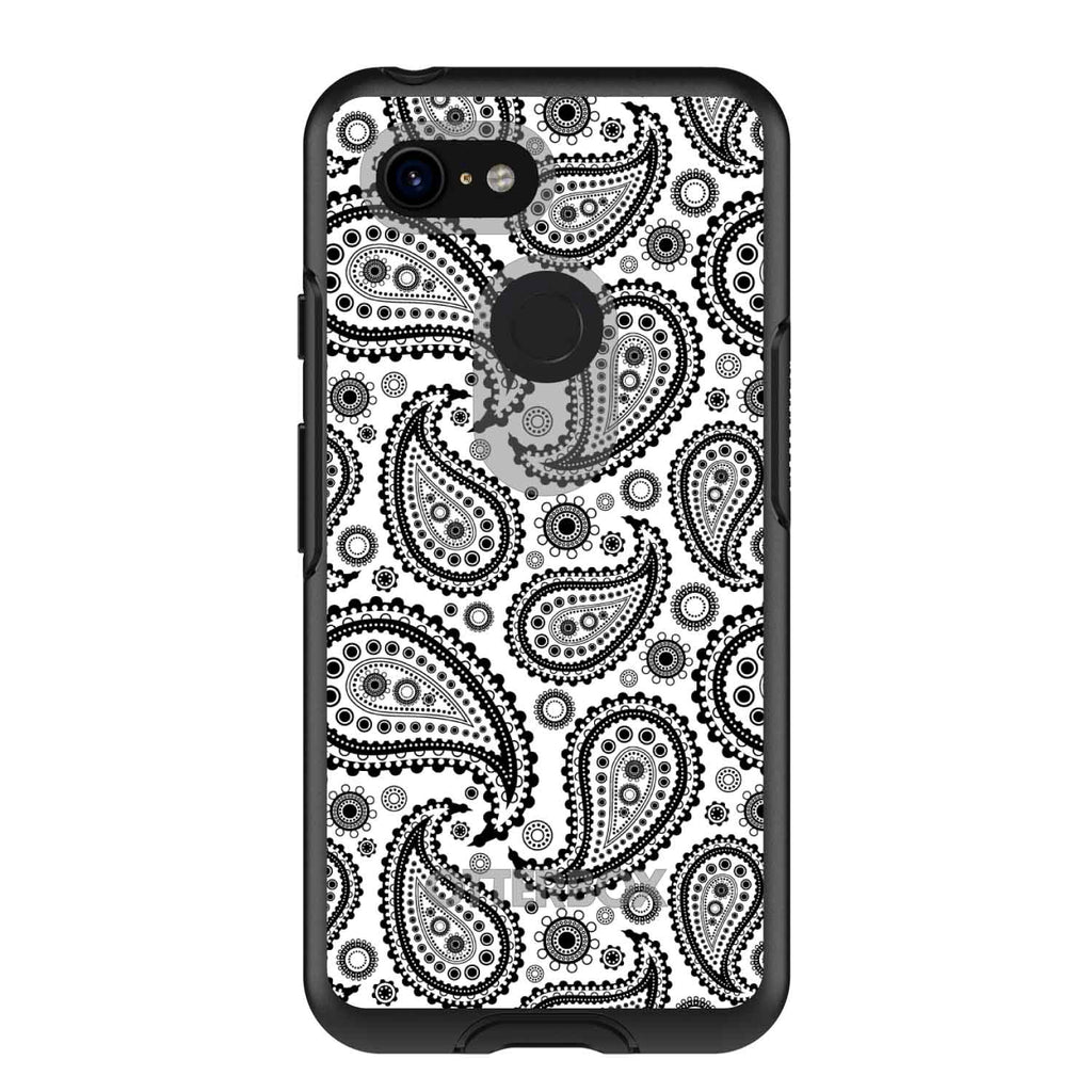 Black & White Paisley OtterBox Symmetry Case for iPhone & Galaxy, view 15