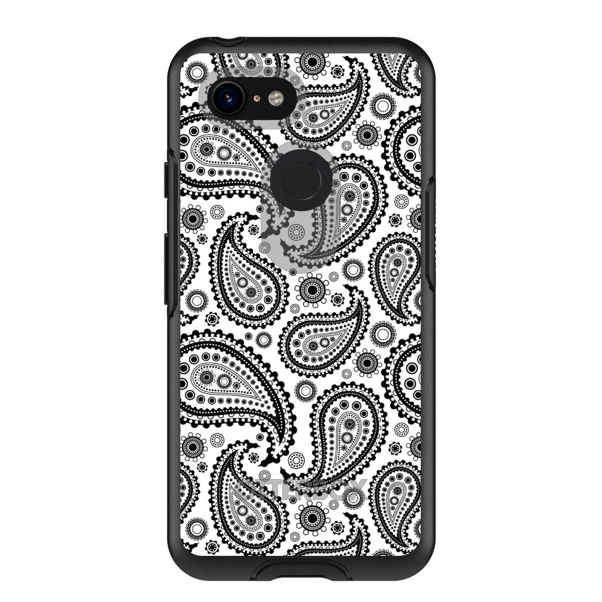 Black & White Paisley OtterBox Symmetry Case for iPhone & Galaxy, view 15