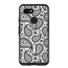 DistinctInk™ OtterBox Symmetry Series Case for Apple iPhone / Samsung Galaxy / Google Pixel - Black & White Paisley