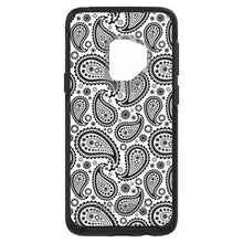 DistinctInk™ OtterBox Symmetry Series Case for Apple iPhone / Samsung Galaxy / Google Pixel - Black & White Paisley