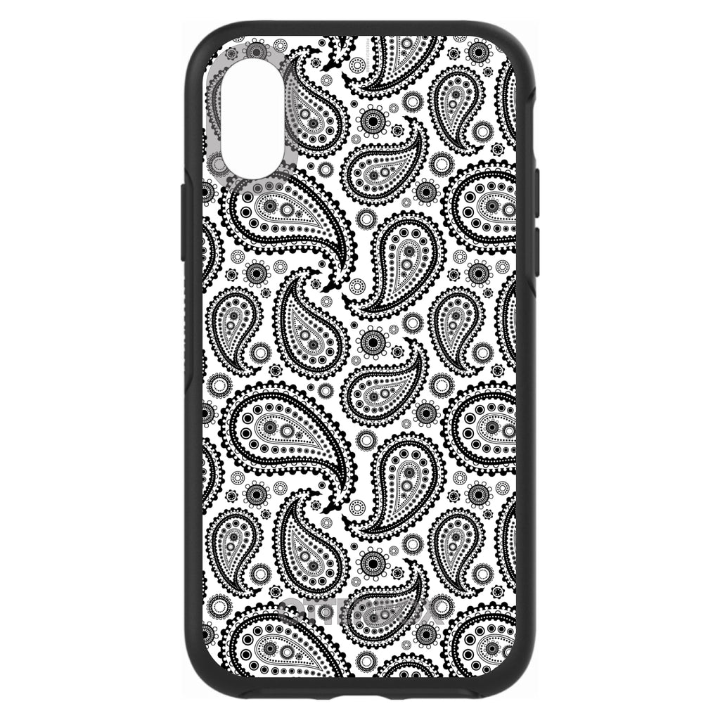 Black & White Paisley OtterBox Symmetry Case for iPhone & Galaxy, view 4