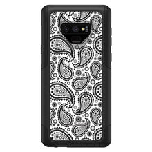 DistinctInk™ OtterBox Commuter Series Case for Apple iPhone or Samsung Galaxy - Black & White Paisley