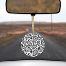 Black & White Paisley Ceramic Ornament