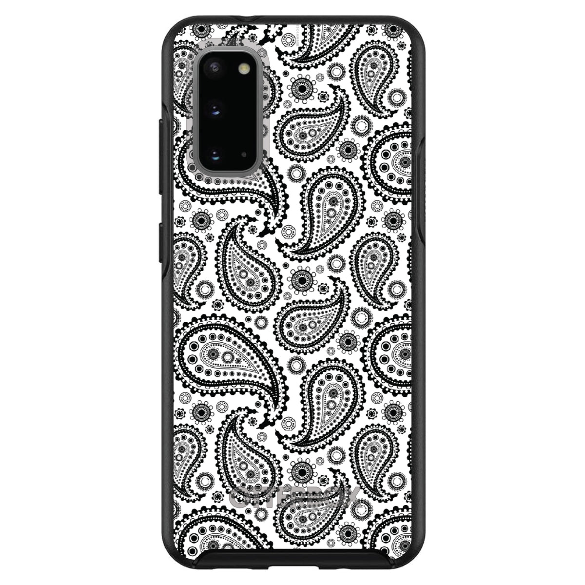 Black & White Paisley OtterBox Symmetry Case for iPhone & Galaxy, view 5