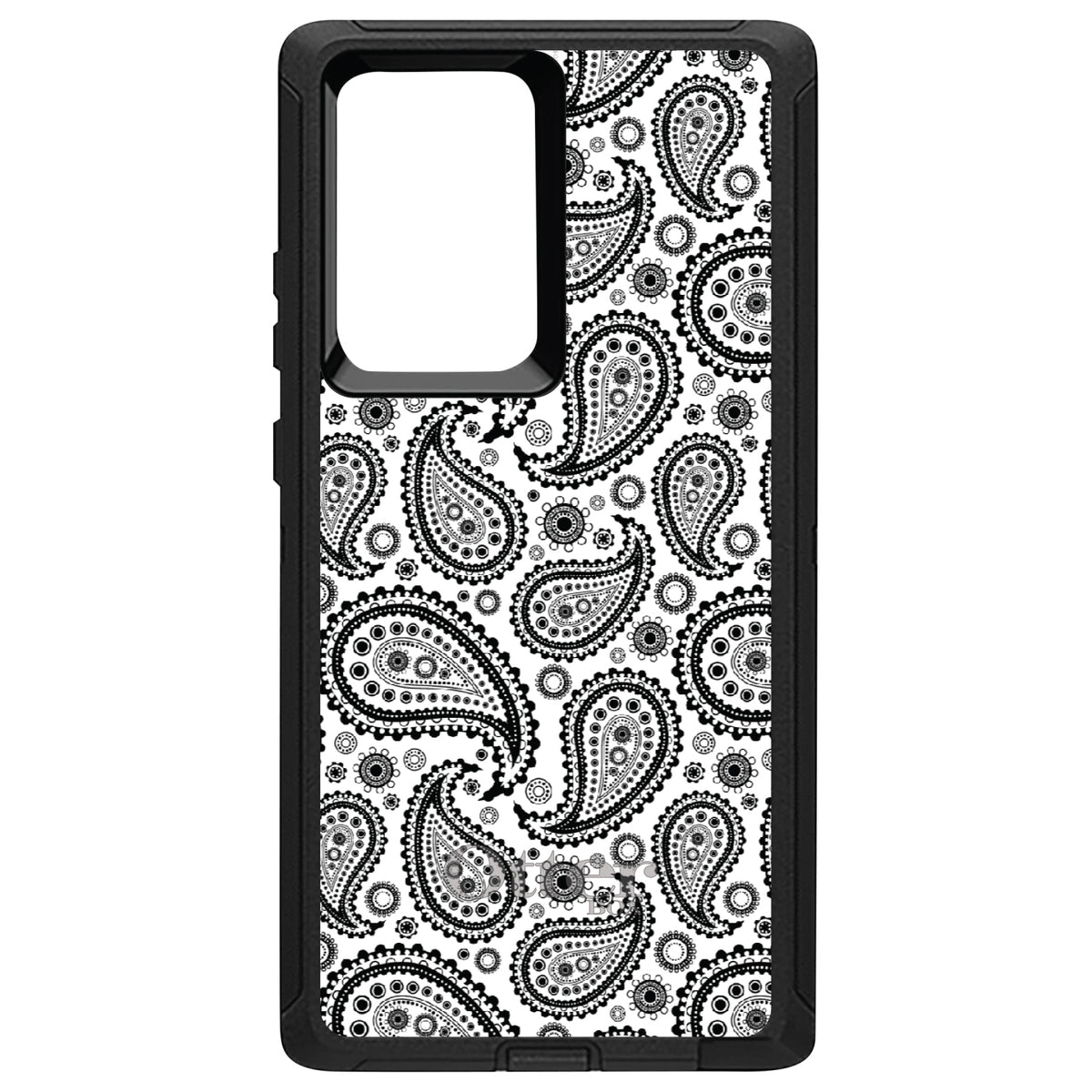 Black & White Paisley OtterBox Defender Case for iPhone & Galaxy, view 13