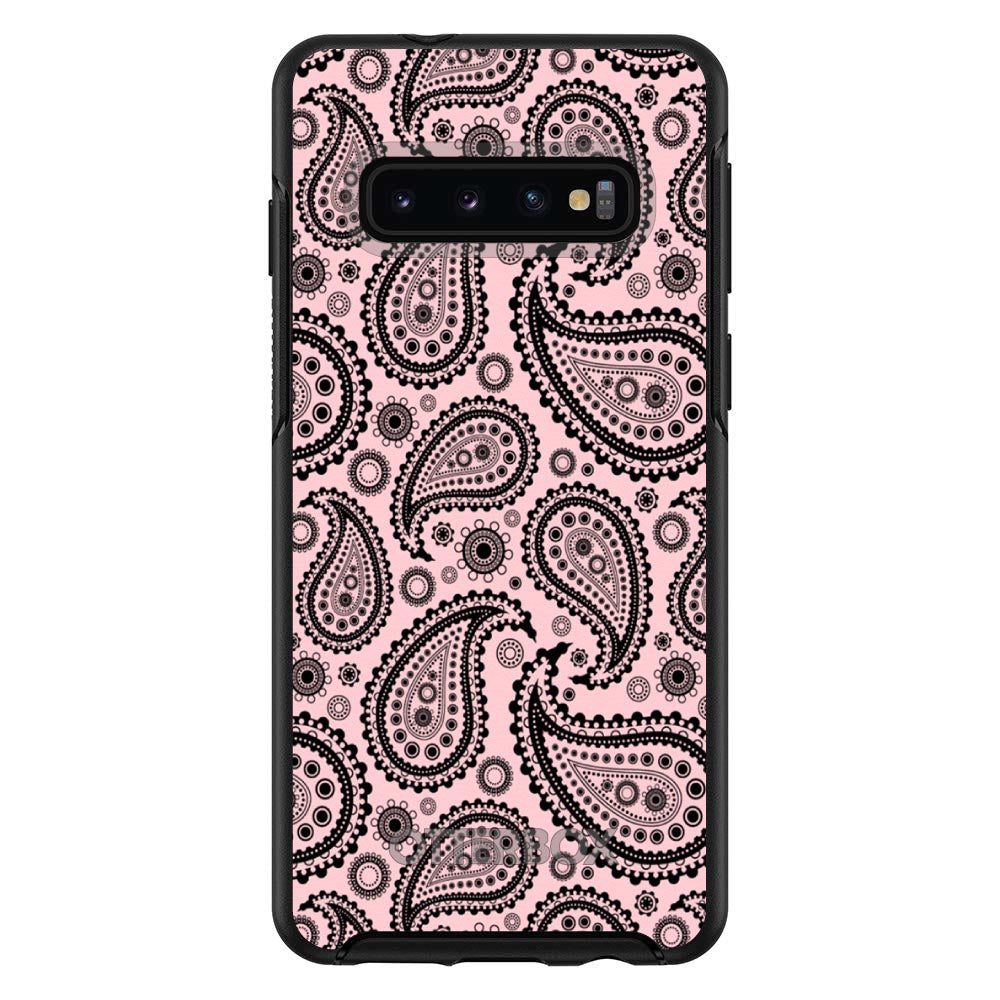 Black & Pink Paisley OtterBox Symmetry Case for iPhone & Galaxy, view 6