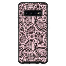 DistinctInk™ OtterBox Symmetry Series Case for Apple iPhone / Samsung Galaxy / Google Pixel - Black & Pink Paisley