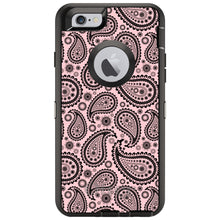 DistinctInk™ OtterBox Defender Series Case for Apple iPhone / Samsung Galaxy / Google Pixel - Black & Pink Paisley