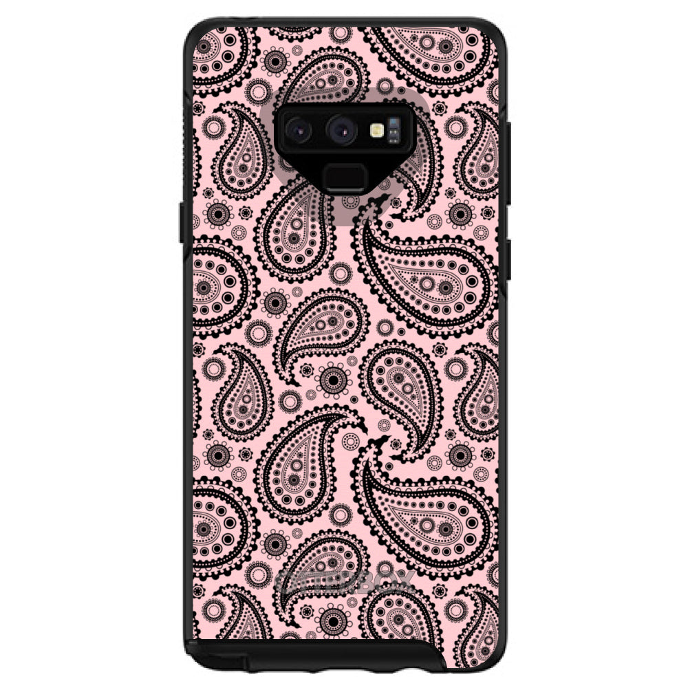 Black & Pink Paisley OtterBox Symmetry Case for iPhone & Galaxy, view 13