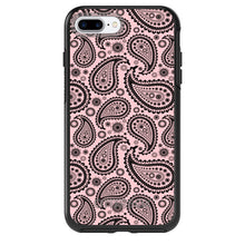 DistinctInk™ OtterBox Symmetry Series Case for Apple iPhone / Samsung Galaxy / Google Pixel - Black & Pink Paisley