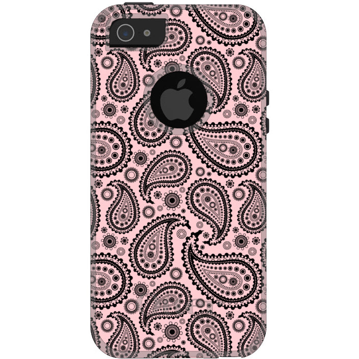 Black & Pink Paisley OtterBox Commuter Case for iPhone & Galaxy, view 5