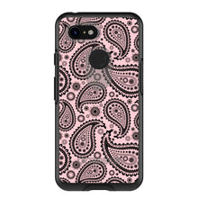 DistinctInk™ OtterBox Symmetry Series Case for Apple iPhone / Samsung Galaxy / Google Pixel - Black & Pink Paisley