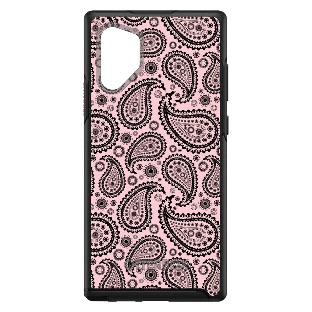 Black & Pink Paisley OtterBox Symmetry Case for iPhone & Galaxy, view 12