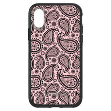 DistinctInk™ OtterBox Symmetry Series Case for Apple iPhone / Samsung Galaxy / Google Pixel - Black & Pink Paisley