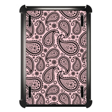 DistinctInk™ OtterBox Defender Series Case for Apple iPad / iPad Pro / iPad Air / iPad Mini - Black & Pink Paisley