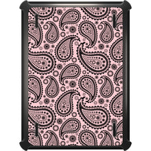 DistinctInk™ OtterBox Defender Series Case for Apple iPad / iPad Pro / iPad Air / iPad Mini - Black & Pink Paisley