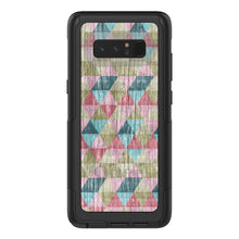 DistinctInk™ OtterBox Commuter Series Case for Apple iPhone or Samsung Galaxy - Multi Color Rainbow Wood