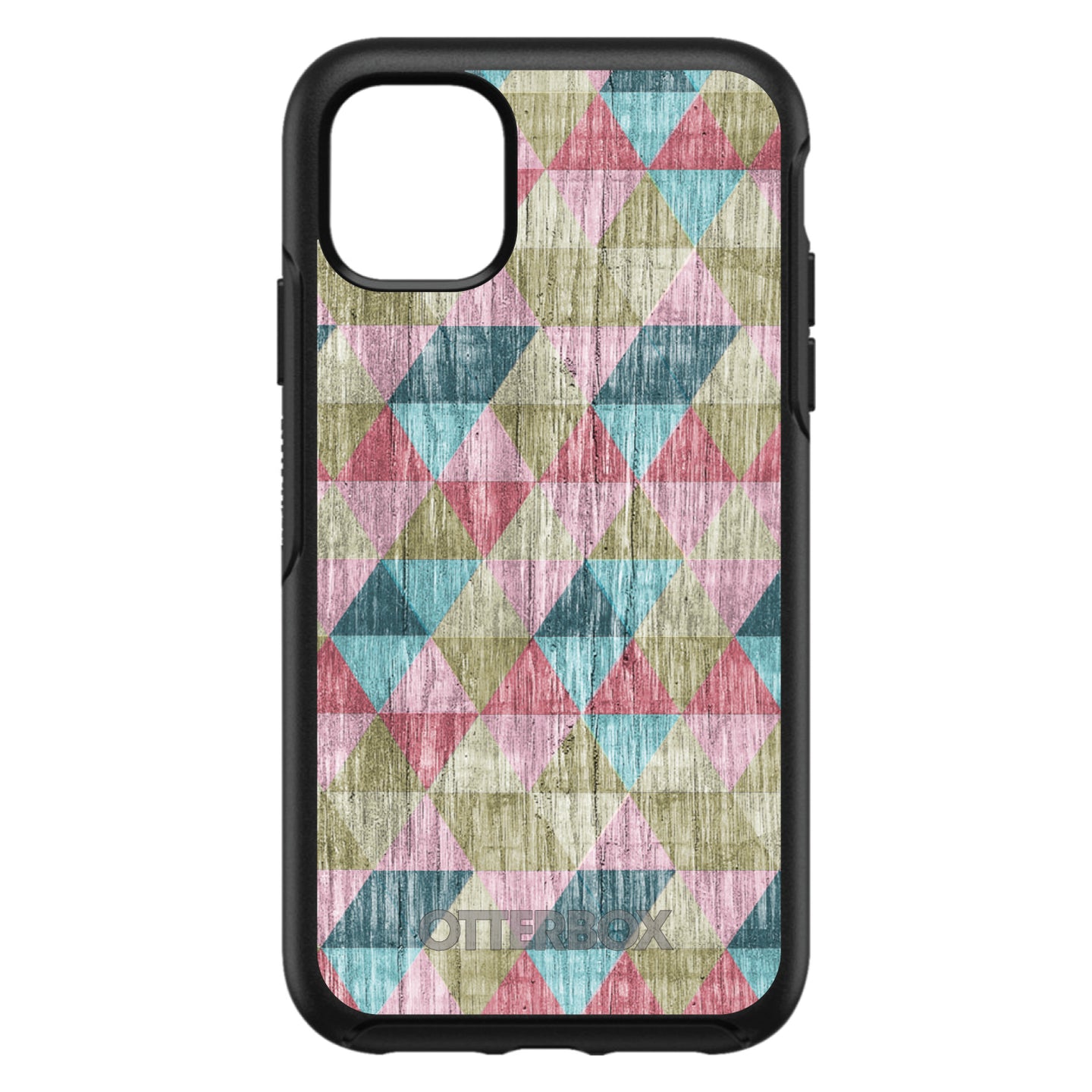 DistinctInk™ OtterBox Symmetry Series Case for Apple iPhone / Samsung Galaxy / Google Pixel - Multi Color Rainbow Wood