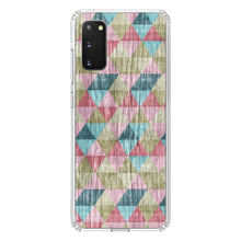 DistinctInk® Clear Shockproof Hybrid Case for Apple iPhone / Samsung Galaxy / Google Pixel - Multi Color Rainbow Wood Print